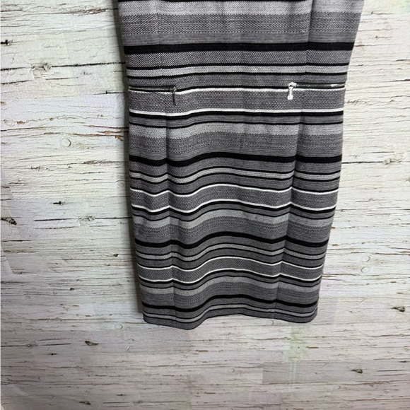 Calvin Klein gray striped sheath career dress size 4 - Picture 2 of 6